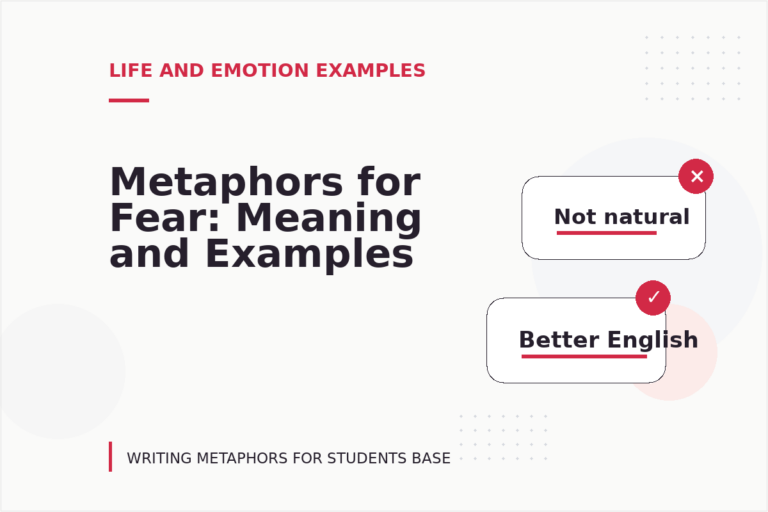 Metaphors for Fear: Meaning and Examples Metaphors for Fear: Meaning and Examples