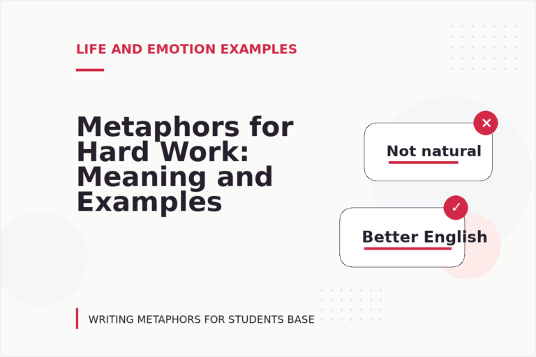 Metaphors for Hard Work: Meaning and Examples Metaphors for Hard Work: Meaning and Examples