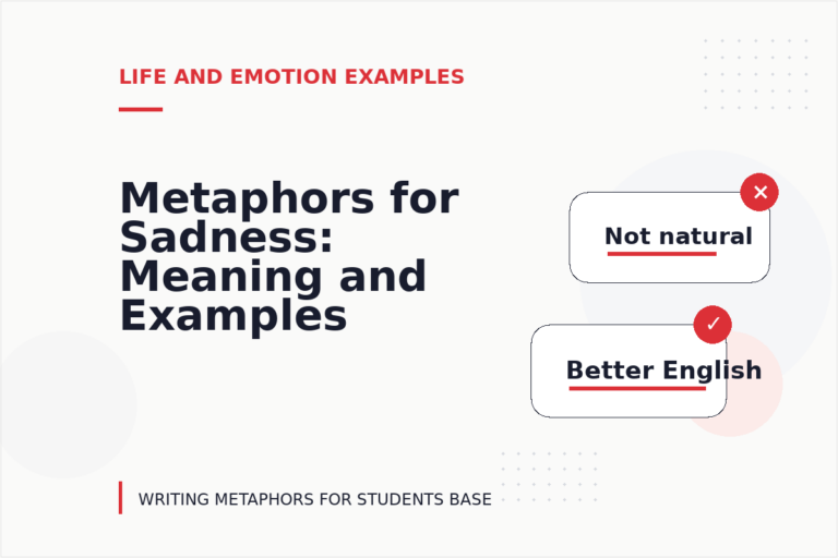 Metaphors for Sadness: Meaning and Examples