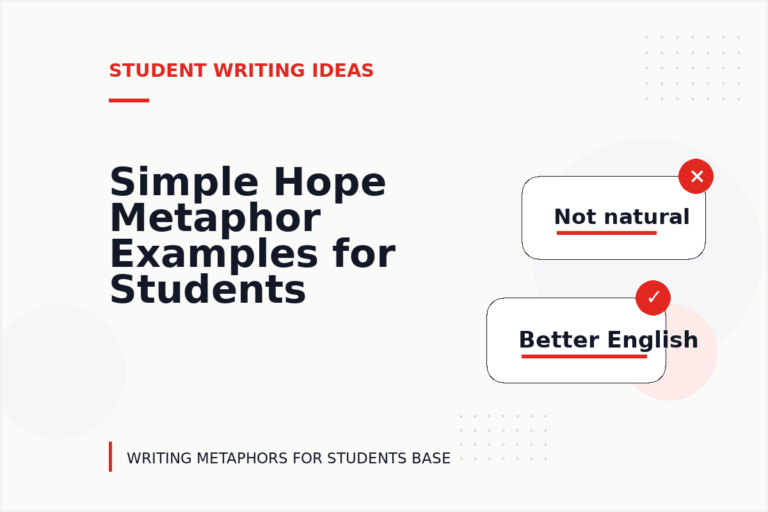 Simple Hope Metaphor Examples for Students