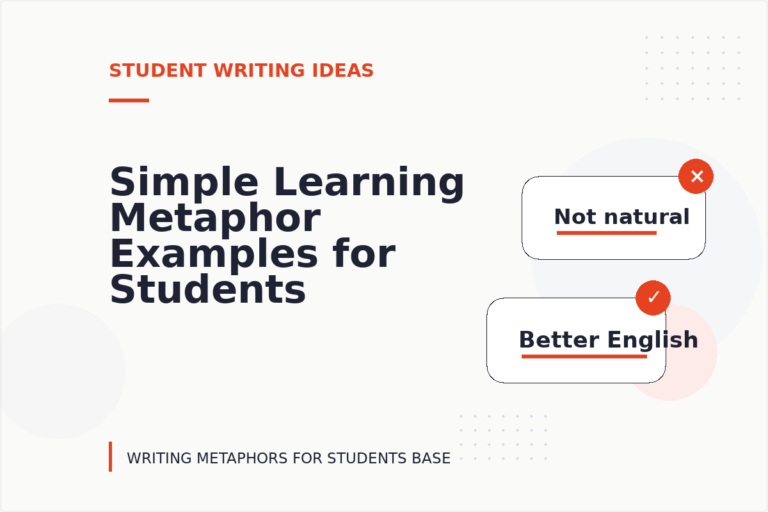 Simple Learning Metaphor Examples for Students