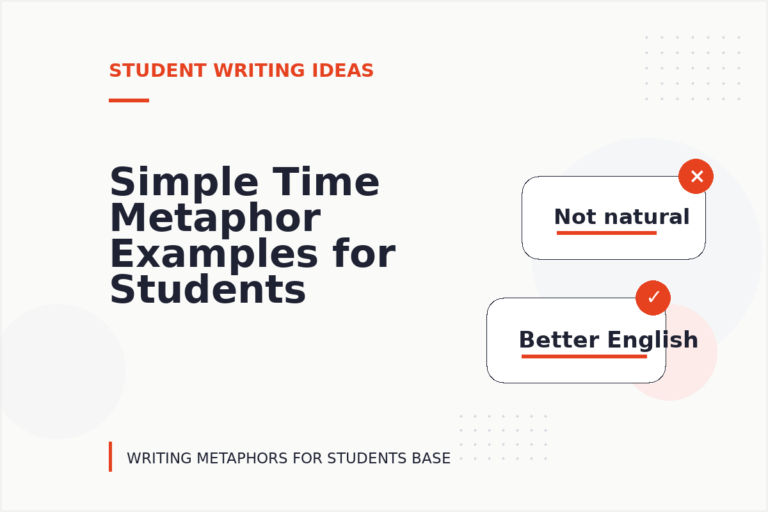 Simple Time Metaphor Examples for Students