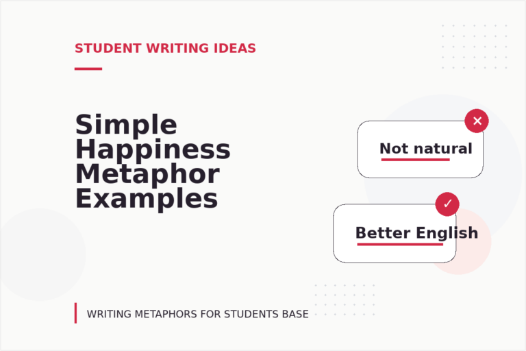 Simple Happiness Metaphor Examples for Students