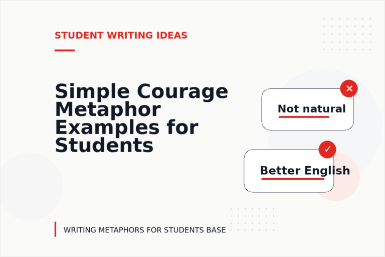 Simple Courage Metaphor Examples for Students