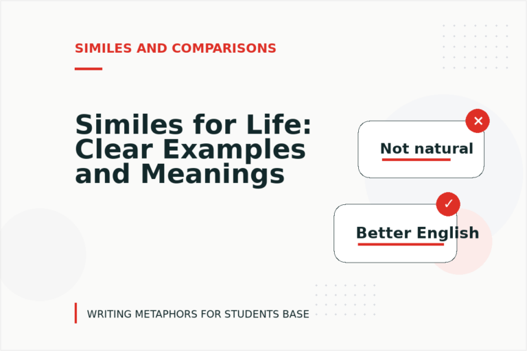 Similes for Life: Clear Examples and Meanings