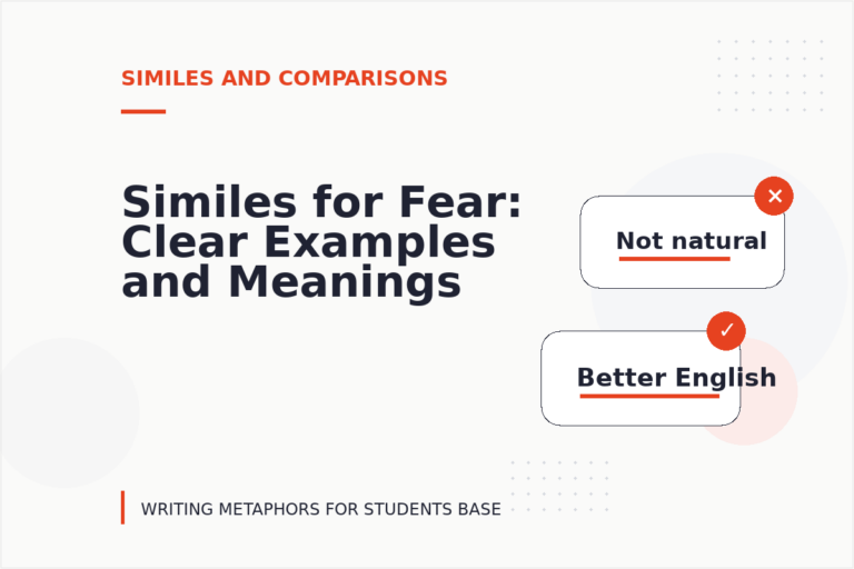 Similes for Fear: Clear Examples and Meanings