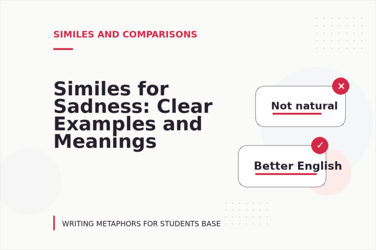 Similes for Sadness: Clear Examples and Meanings